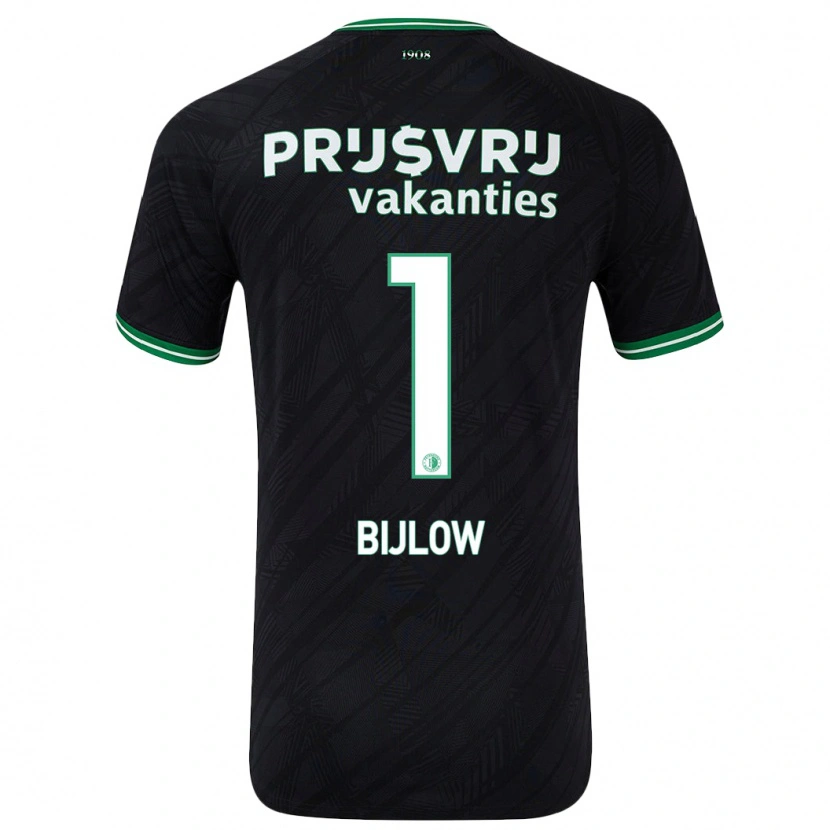 Danxen Män Justin Bijlow #1 Svart Grön Bortatröja Matchtröjor 2024/25 Tröjor T-Tröja