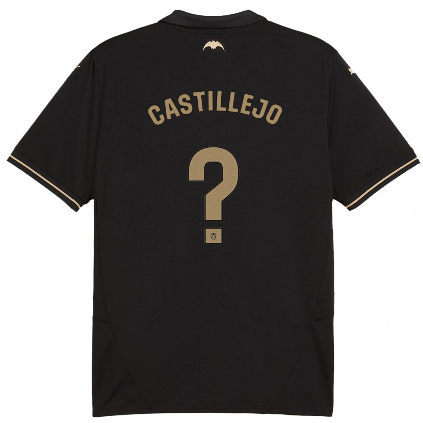 Danxen Män Samu Castillejo #0 Svart Bortatröja Matchtröjor 2024/25 Tröjor T-Tröja