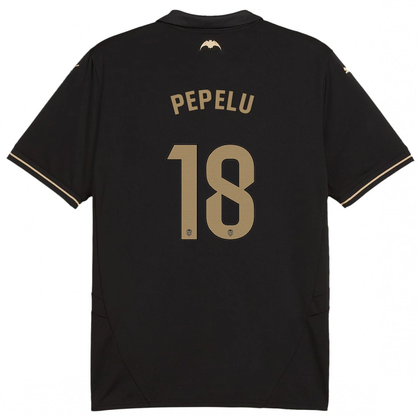 Danxen Män Pepelu #18 Svart Bortatröja Matchtröjor 2024/25 Tröjor T-Tröja