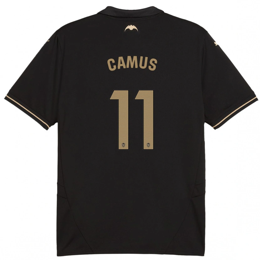Danxen Män Marco Camus #11 Svart Bortatröja Matchtröjor 2024/25 Tröjor T-Tröja