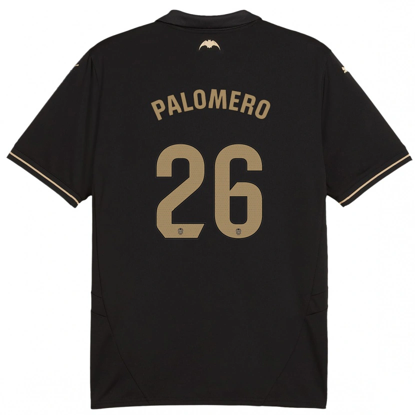 Danxen Män Marc Palomero #26 Svart Bortatröja Matchtröjor 2024/25 Tröjor T-Tröja