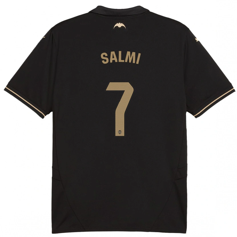 Danxen Män Iina Salmi #7 Svart Bortatröja Matchtröjor 2024/25 Tröjor T-Tröja