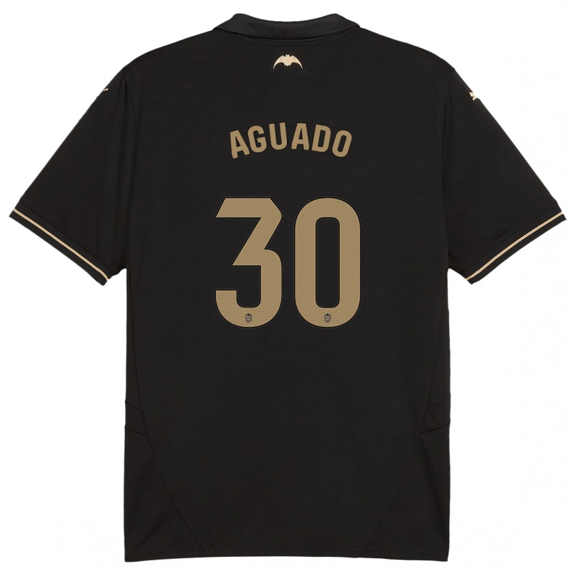 Danxen Män Julia Aguado #30 Svart Bortatröja Matchtröjor 2024/25 Tröjor T-Tröja