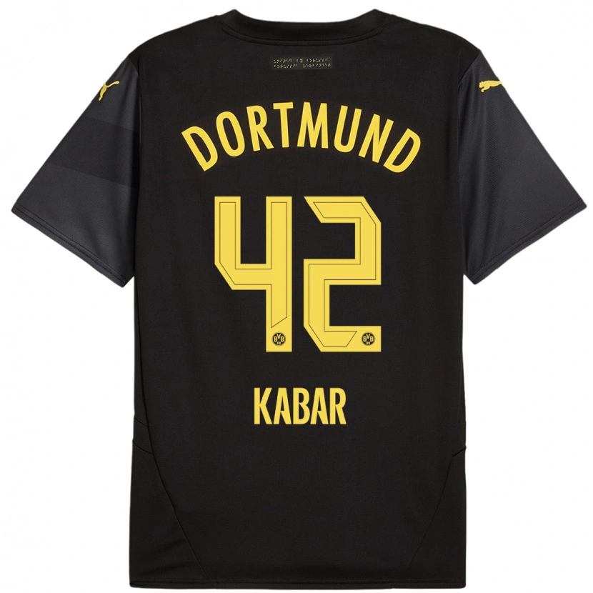 Danxen Män Almugera Kabar #42 Svart Gul Bortatröja Matchtröjor 2024/25 Tröjor T-Tröja