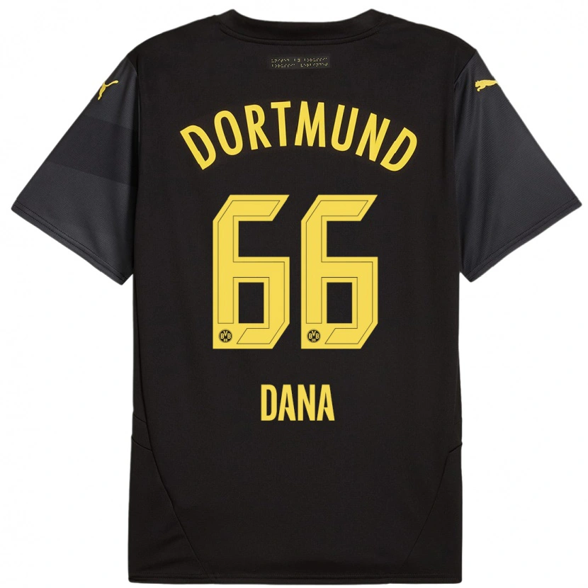 Danxen Män Bleckmann Dana #66 Svart Gul Bortatröja Matchtröjor 2024/25 Tröjor T-Tröja