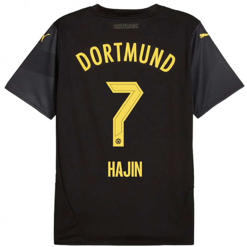 Danxen Män So Hajin #7 Svart Gul Bortatröja Matchtröjor 2024/25 Tröjor T-Tröja