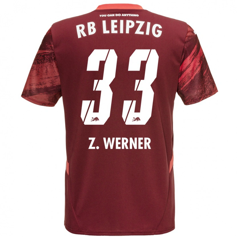 Danxen Män Zoé Werner #33 Bourgogne Bortatröja Matchtröjor 2024/25 Tröjor T-Tröja