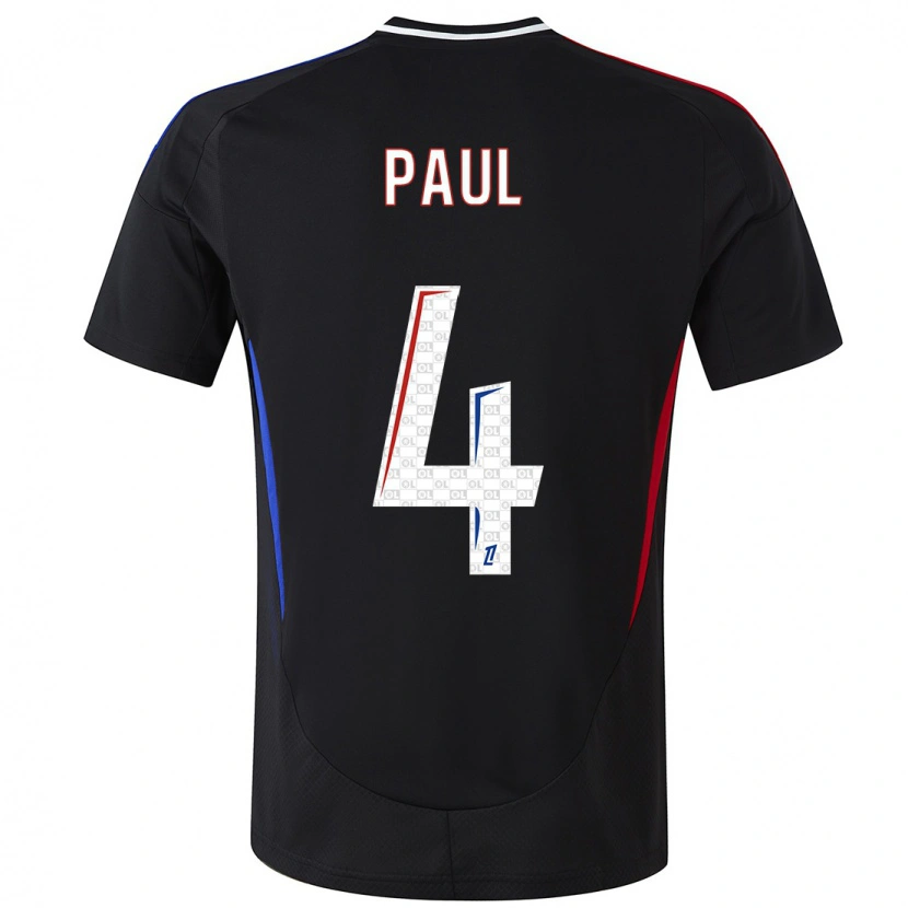 Danxen Män Paul Akouokou #4 Svart Bortatröja Matchtröjor 2024/25 Tröjor T-Tröja