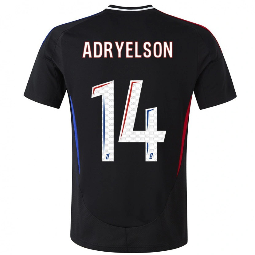 Danxen Män Adryelson #14 Svart Bortatröja Matchtröjor 2024/25 Tröjor T-Tröja
