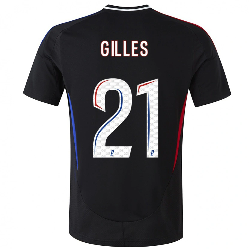 Danxen Män Vanessa Gilles #21 Svart Bortatröja Matchtröjor 2024/25 Tröjor T-Tröja