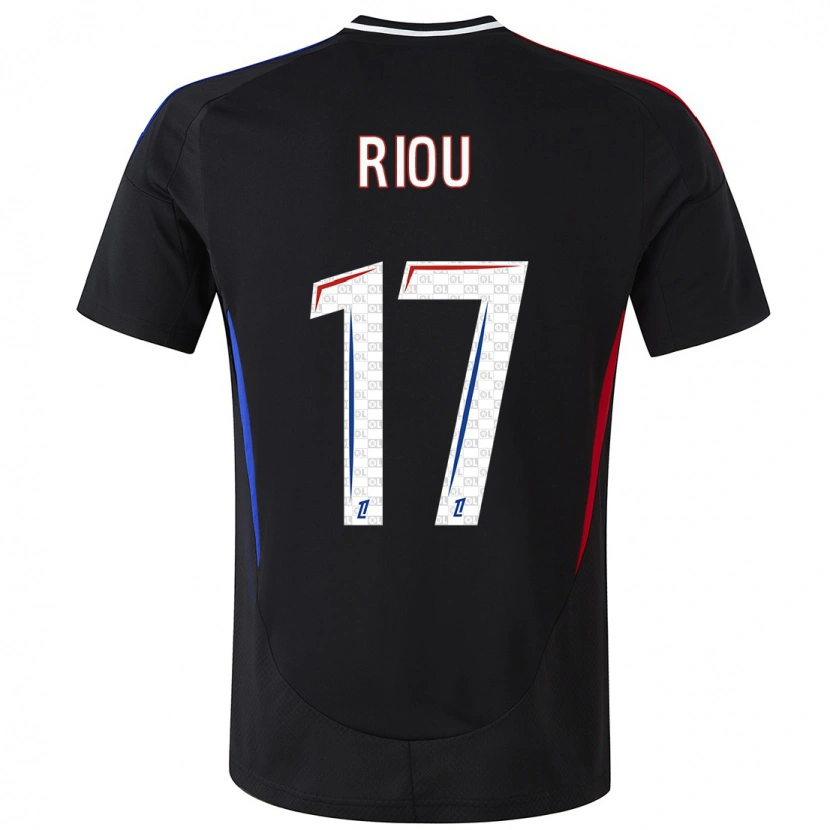 Danxen Män Rémy Riou #17 Svart Bortatröja Matchtröjor 2024/25 Tröjor T-Tröja