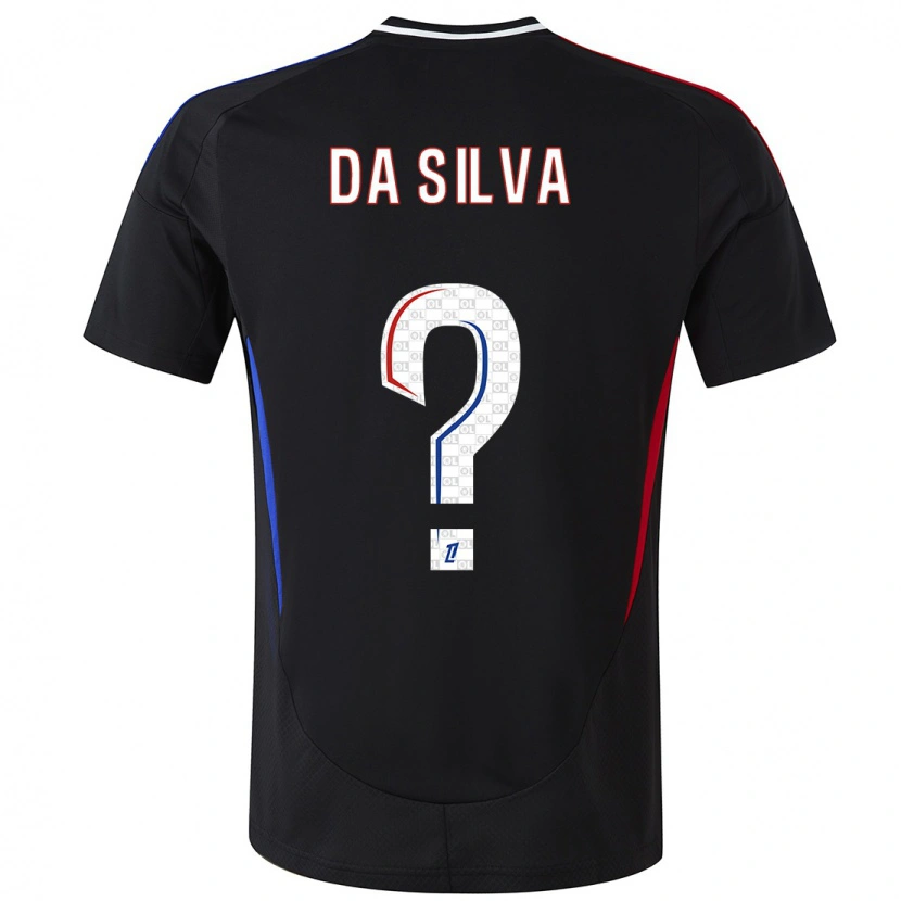 Danxen Män Florent Da Silva #0 Svart Bortatröja Matchtröjor 2024/25 Tröjor T-Tröja