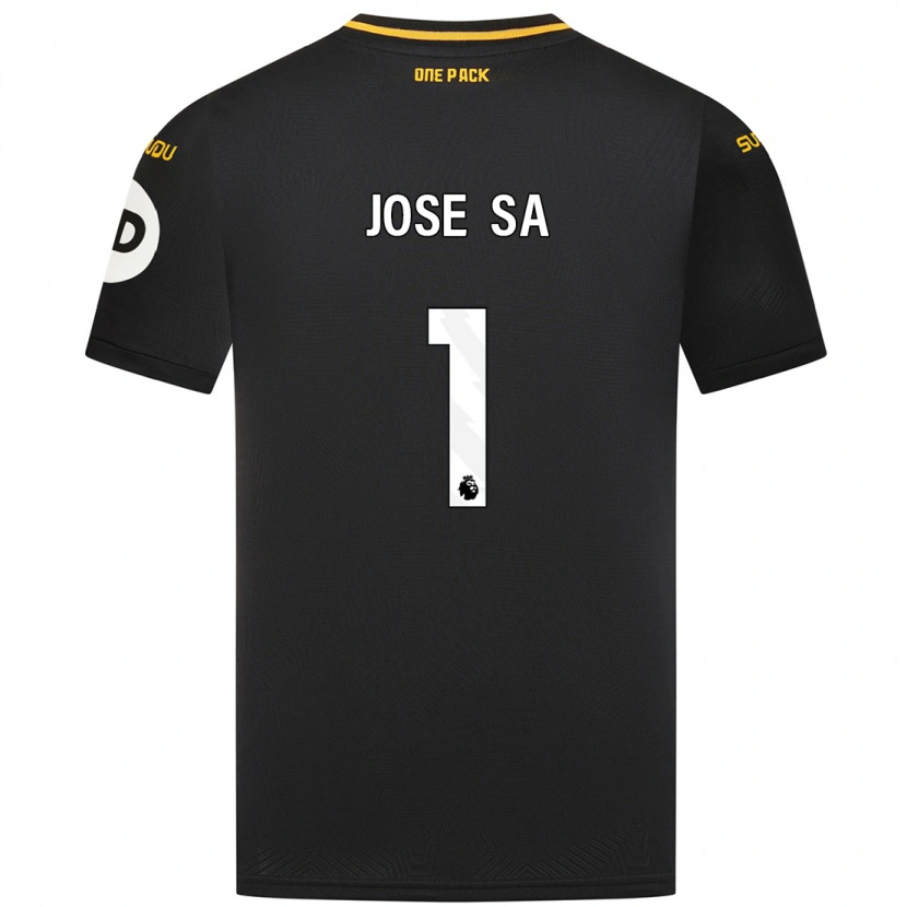 Danxen Män José Sá #1 Svart Bortatröja Matchtröjor 2024/25 Tröjor T-Tröja