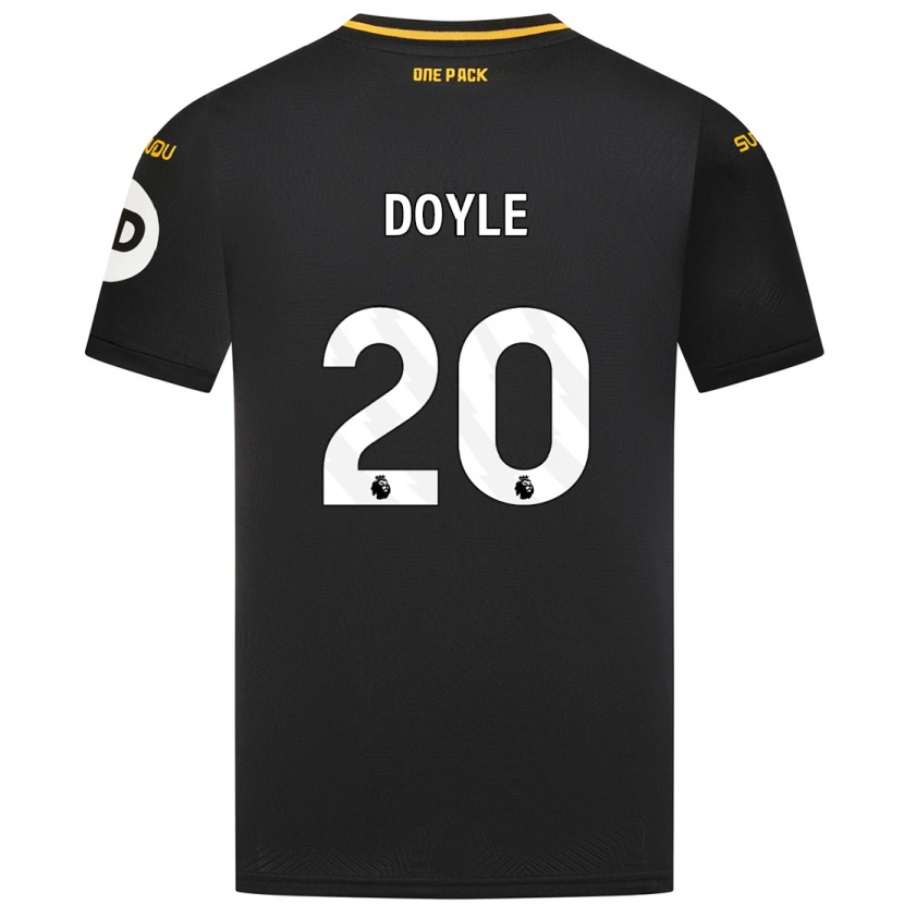 Danxen Män Tommy Doyle #20 Svart Bortatröja Matchtröjor 2024/25 Tröjor T-Tröja