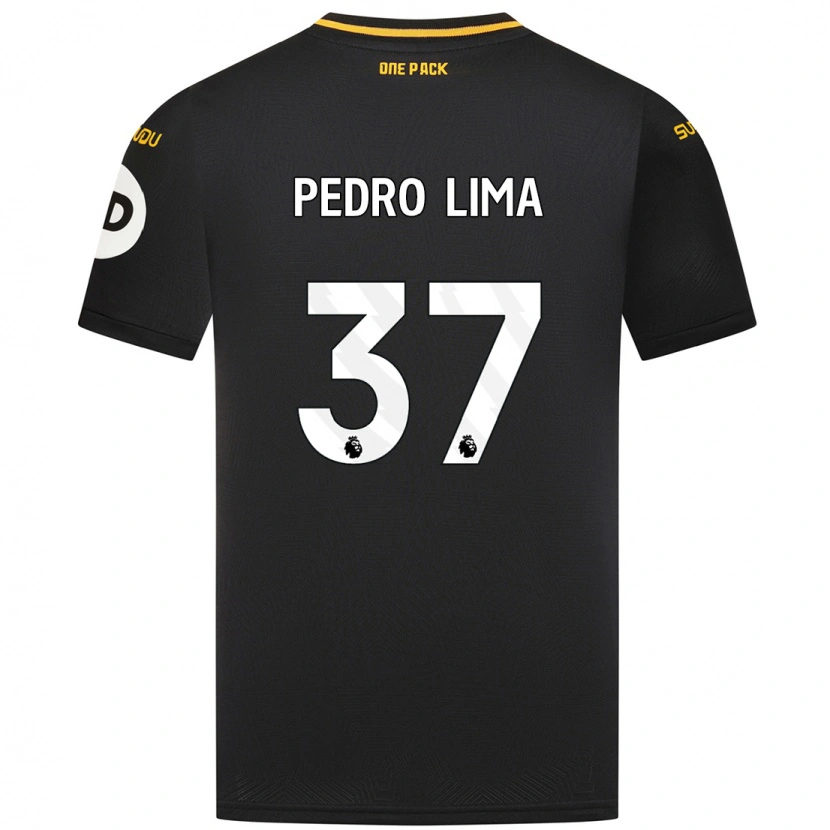 Danxen Män Pedro Lima #37 Svart Bortatröja Matchtröjor 2024/25 Tröjor T-Tröja