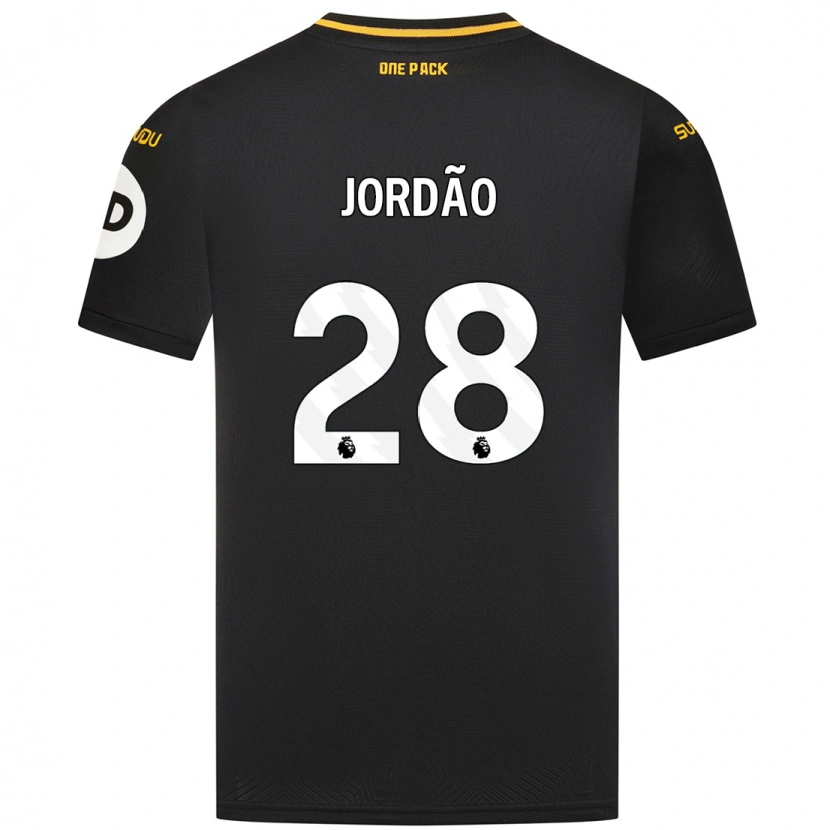 Danxen Män Bruno Jordão #28 Svart Bortatröja Matchtröjor 2024/25 Tröjor T-Tröja