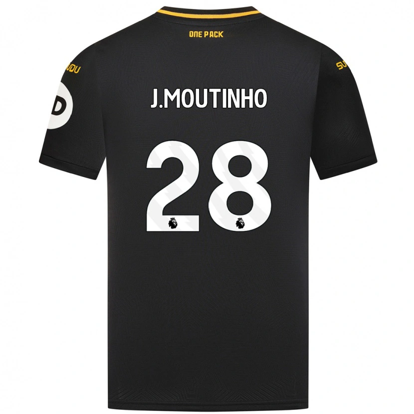 Danxen Män Joao Moutinho #28 Svart Bortatröja Matchtröjor 2024/25 Tröjor T-Tröja
