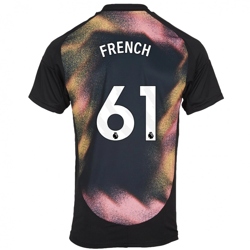 Danxen Män Harry French #61 Svart Vit Bortatröja Matchtröjor 2024/25 Tröjor T-Tröja