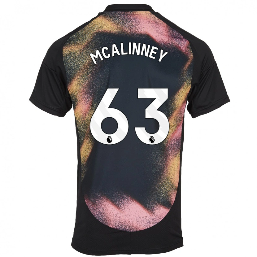 Danxen Män Liam Mcalinney #63 Svart Vit Bortatröja Matchtröjor 2024/25 Tröjor T-Tröja