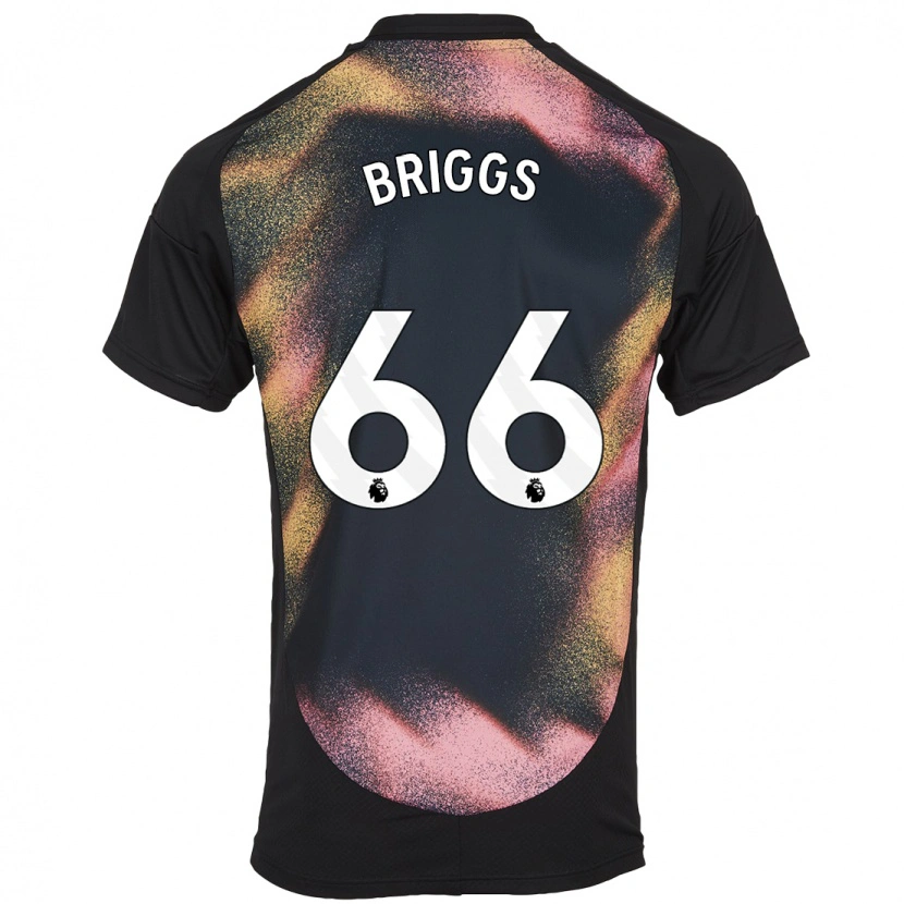 Danxen Män Logan Briggs #66 Svart Vit Bortatröja Matchtröjor 2024/25 Tröjor T-Tröja