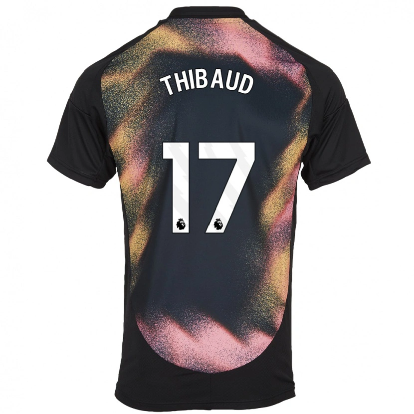 Danxen Män Julie Thibaud #17 Svart Vit Bortatröja Matchtröjor 2024/25 Tröjor T-Tröja