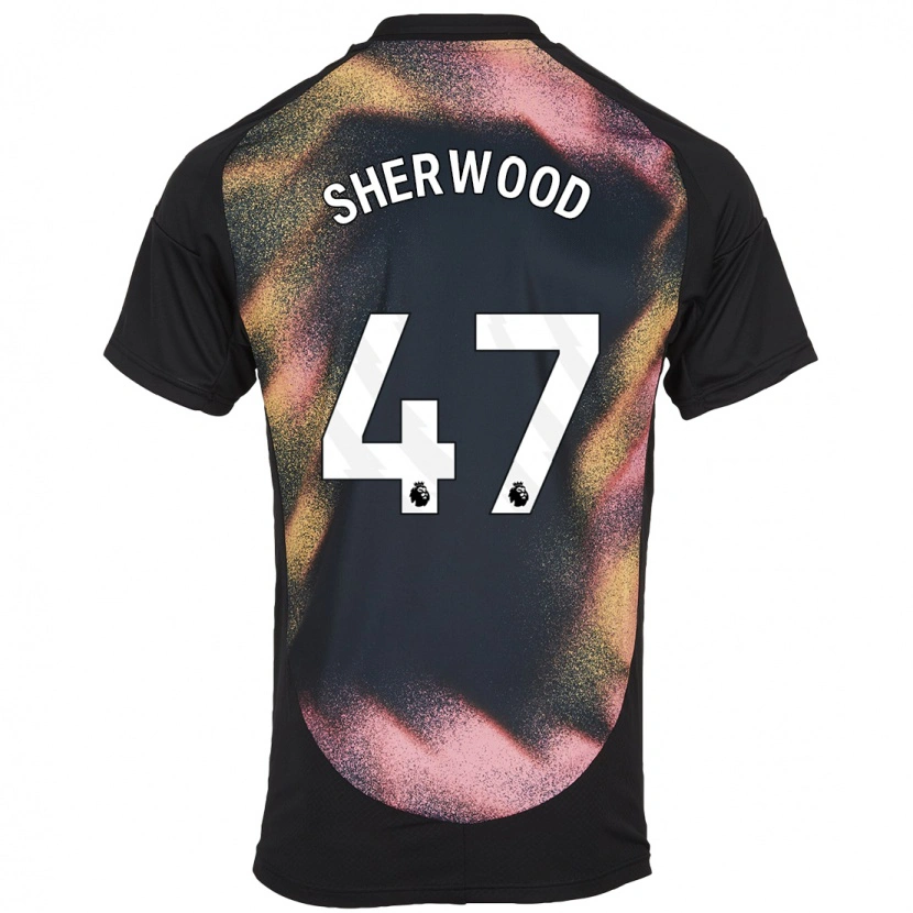 Danxen Män Simone Sherwood #47 Svart Vit Bortatröja Matchtröjor 2024/25 Tröjor T-Tröja