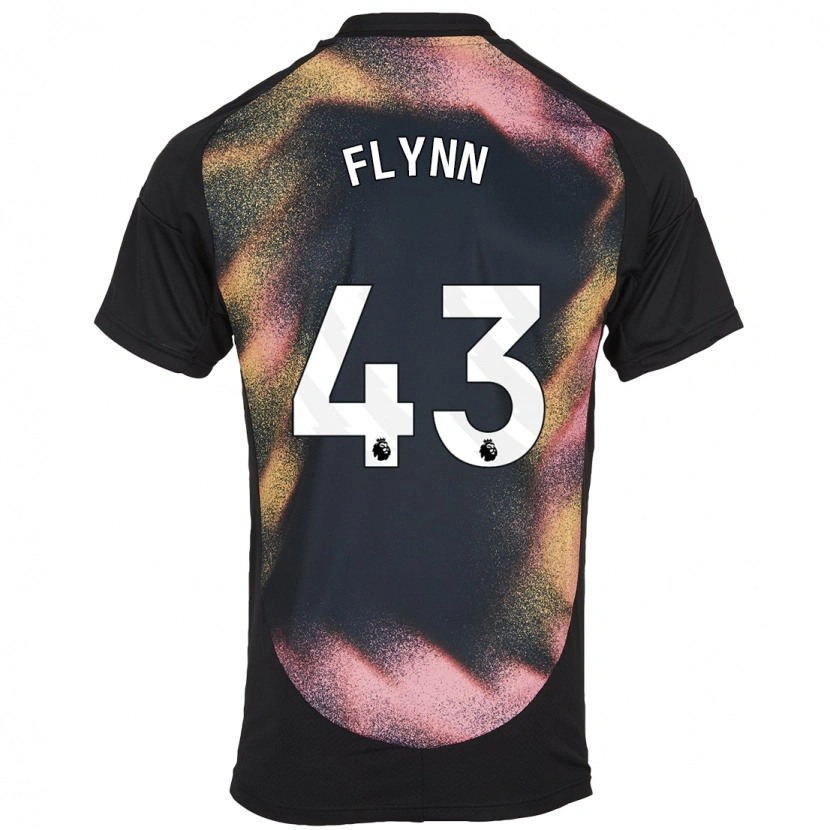 Danxen Män Shane Flynn #43 Svart Vit Bortatröja Matchtröjor 2024/25 Tröjor T-Tröja