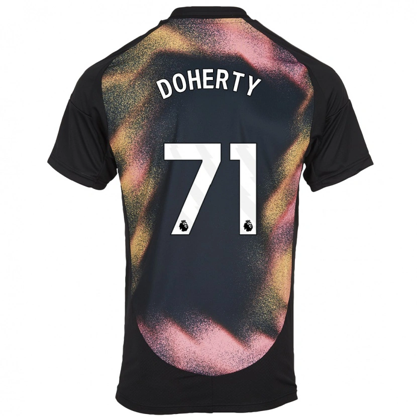 Danxen Män Arlo Doherty #71 Svart Vit Bortatröja Matchtröjor 2024/25 Tröjor T-Tröja