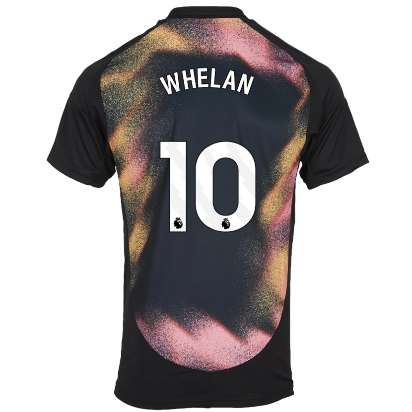 Danxen Män Aileen Whelan #10 Svart Vit Bortatröja Matchtröjor 2024/25 Tröjor T-Tröja