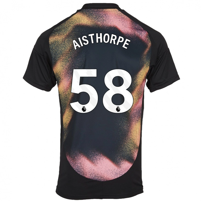 Danxen Män Bailey Aisthorpe #58 Svart Vit Bortatröja Matchtröjor 2024/25 Tröjor T-Tröja