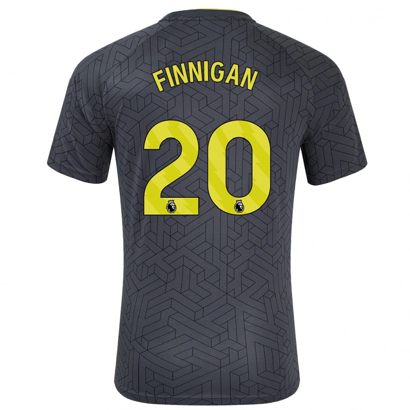 Danxen Män Megan Finnigan #20 Svart Gul Bortatröja Matchtröjor 2024/25 Tröjor T-Tröja