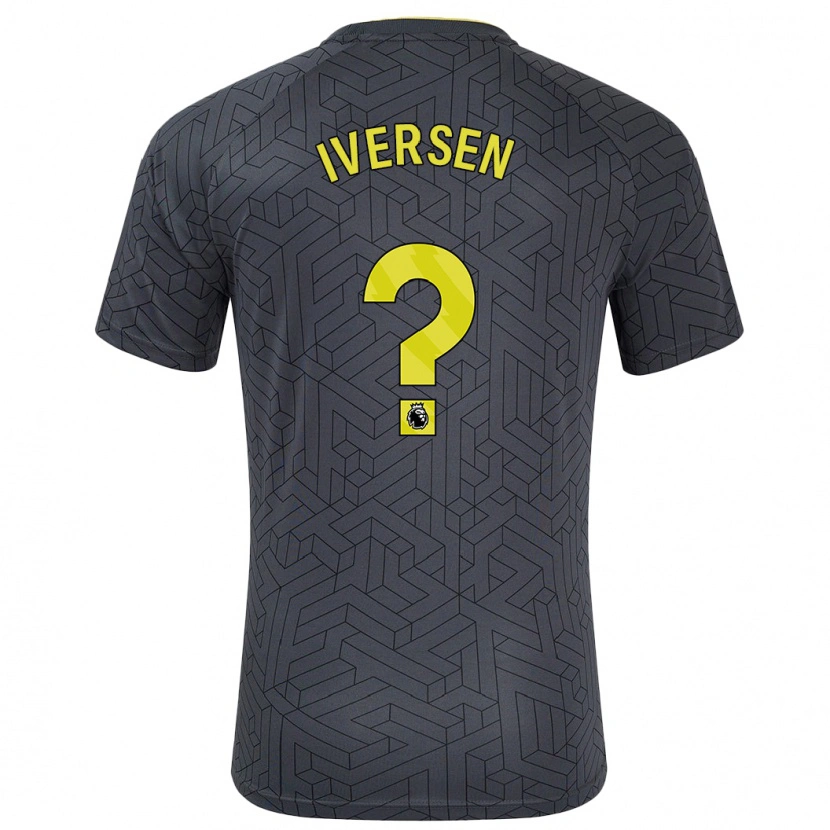 Danxen Män Einar Iversen #0 Svart Gul Bortatröja Matchtröjor 2024/25 Tröjor T-Tröja