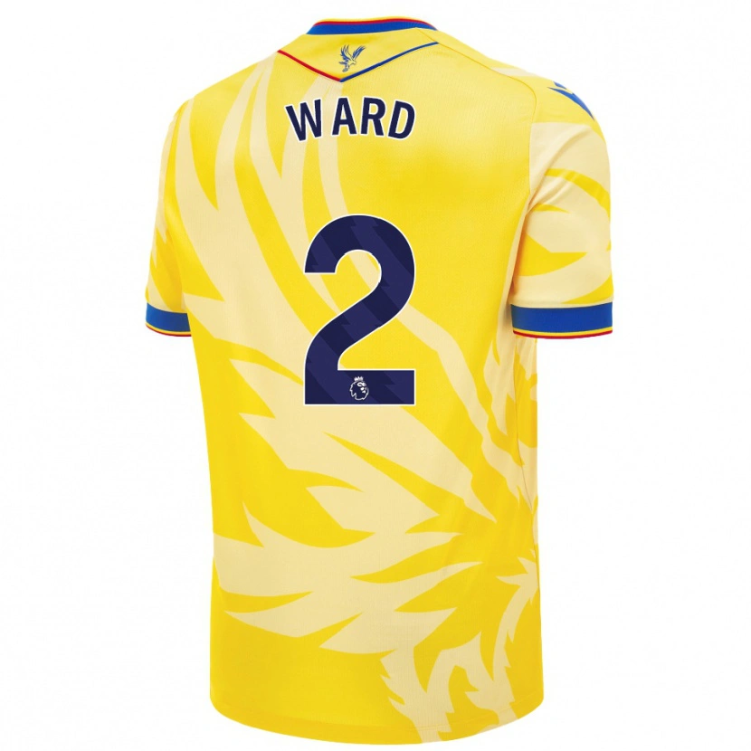 Danxen Män Joel Ward #2 Gul Bortatröja Matchtröjor 2024/25 Tröjor T-Tröja