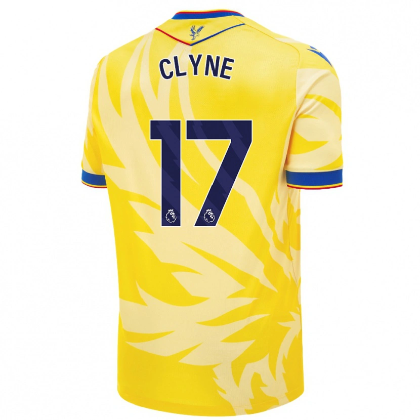 Danxen Män Nathaniel Clyne #17 Gul Bortatröja Matchtröjor 2024/25 Tröjor T-Tröja