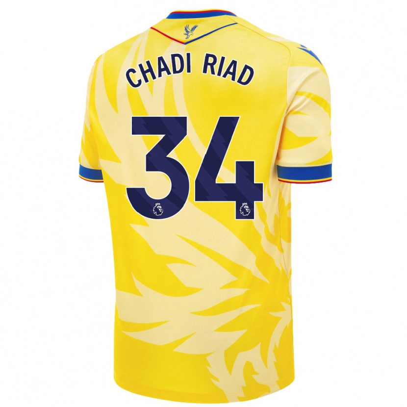 Danxen Män Chadi Riad #34 Gul Bortatröja Matchtröjor 2024/25 Tröjor T-Tröja