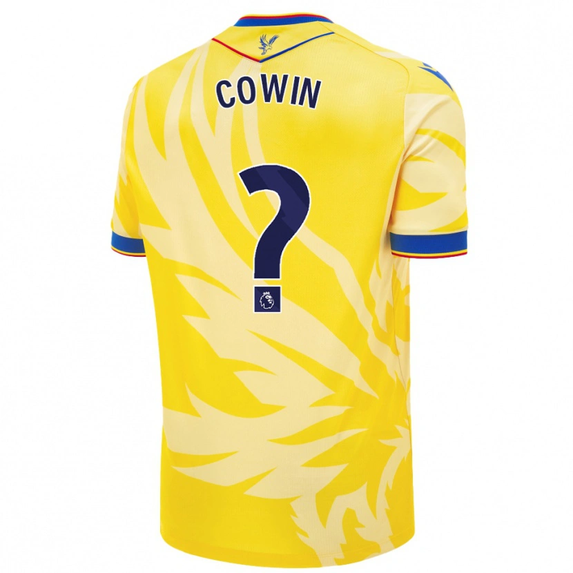 Danxen Män Freddie Cowin #0 Gul Bortatröja Matchtröjor 2024/25 Tröjor T-Tröja