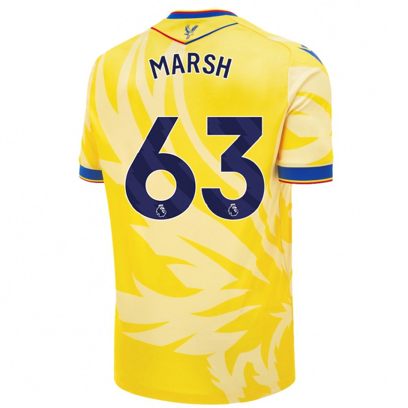Danxen Män Zach Marsh #63 Gul Bortatröja Matchtröjor 2024/25 Tröjor T-Tröja