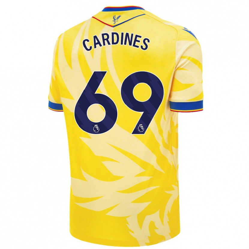 Danxen Män Rio Cardines #69 Gul Bortatröja Matchtröjor 2024/25 Tröjor T-Tröja