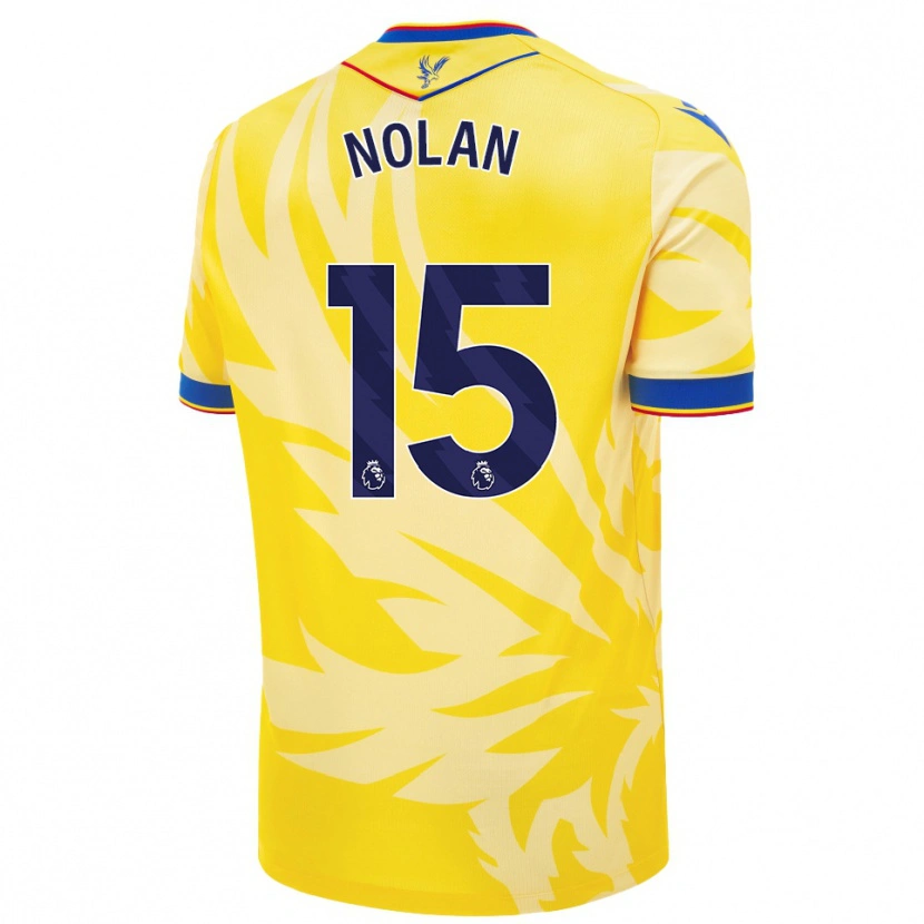 Danxen Män Hayley Nolan #15 Gul Bortatröja Matchtröjor 2024/25 Tröjor T-Tröja