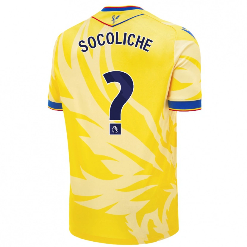 Danxen Män Basilio Rieno Socoliche #0 Gul Bortatröja Matchtröjor 2024/25 Tröjor T-Tröja