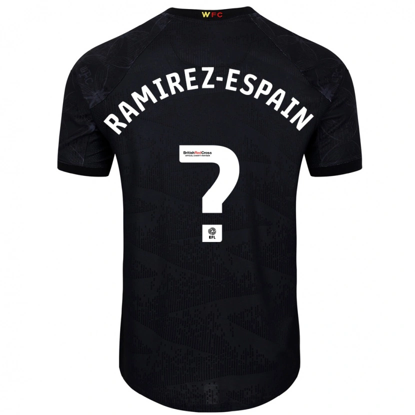 Danxen Män Leo Ramirez-Espain #0 Svart Vit Bortatröja Matchtröjor 2024/25 Tröjor T-Tröja