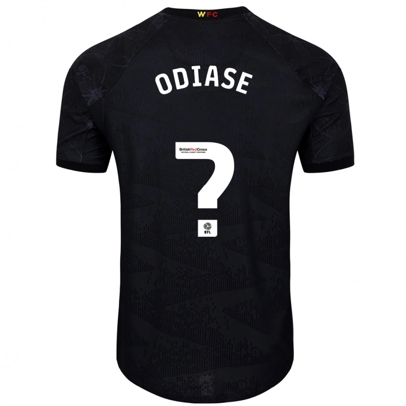 Danxen Män Kash Odiase #0 Svart Vit Bortatröja Matchtröjor 2024/25 Tröjor T-Tröja