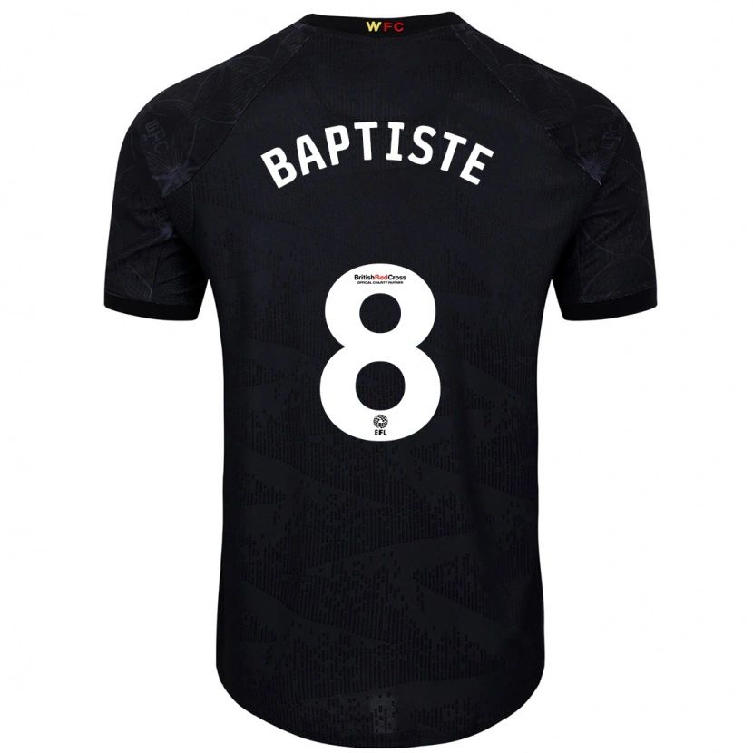 Danxen Män Bianca Baptiste #8 Svart Vit Bortatröja Matchtröjor 2024/25 Tröjor T-Tröja