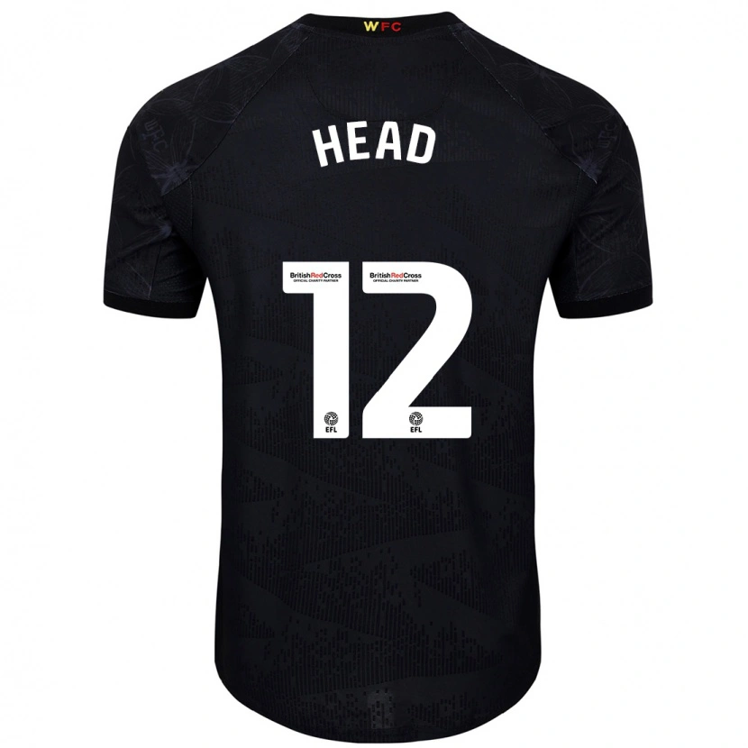 Danxen Män Ellie Head #12 Svart Vit Bortatröja Matchtröjor 2024/25 Tröjor T-Tröja