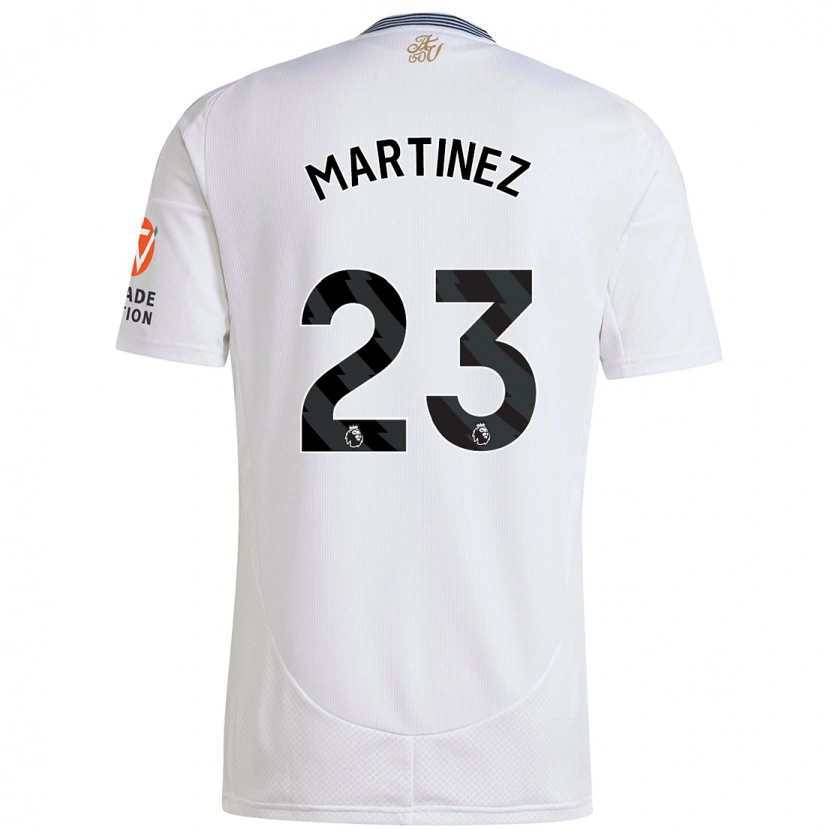 Danxen Män Emiliano Martínez #23 Vit Bortatröja Matchtröjor 2024/25 Tröjor T-Tröja