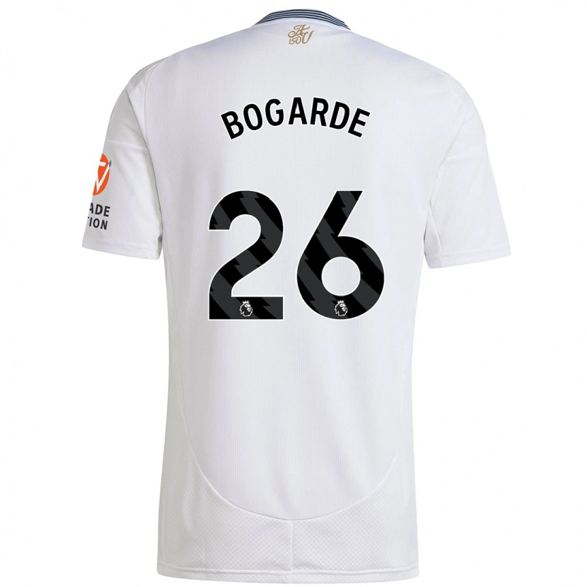 Danxen Män Lamare Bogarde #26 Vit Bortatröja Matchtröjor 2024/25 Tröjor T-Tröja