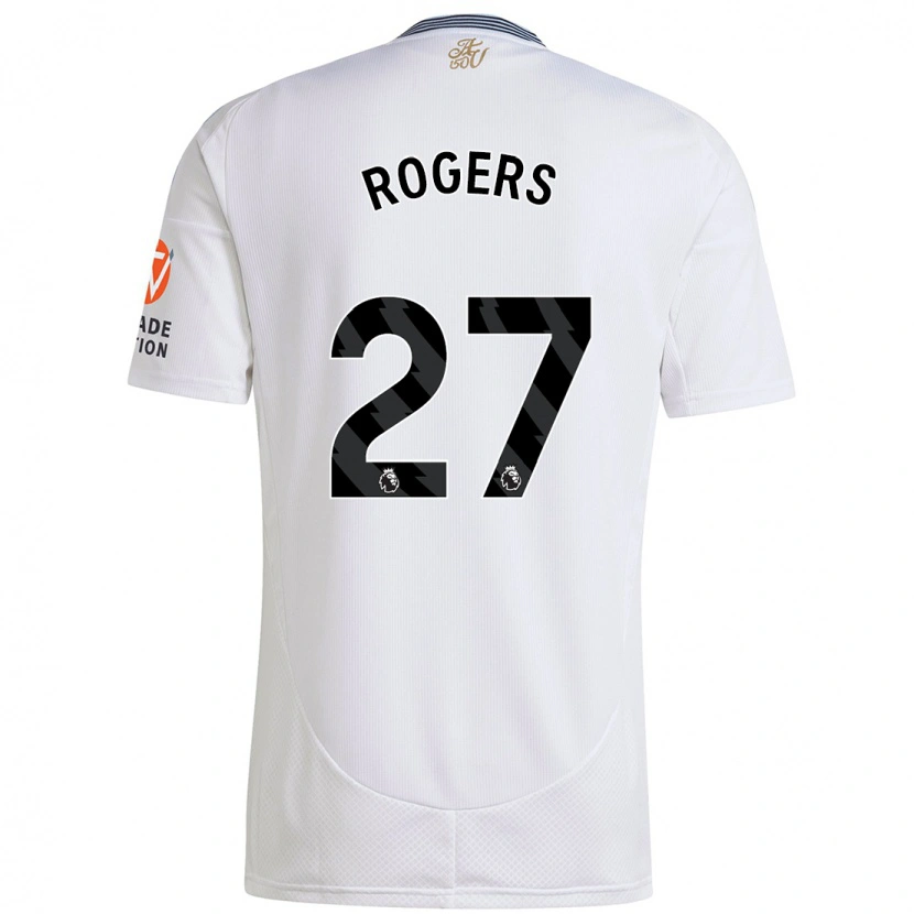 Danxen Män Morgan Rogers #27 Vit Bortatröja Matchtröjor 2024/25 Tröjor T-Tröja