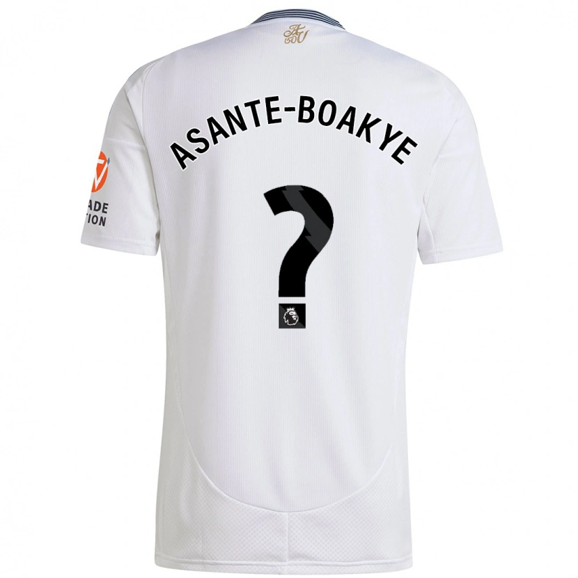 Danxen Män Max Asante-Boakye #0 Vit Bortatröja Matchtröjor 2024/25 Tröjor T-Tröja