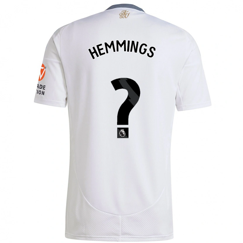 Danxen Män George Hemmings #0 Vit Bortatröja Matchtröjor 2024/25 Tröjor T-Tröja