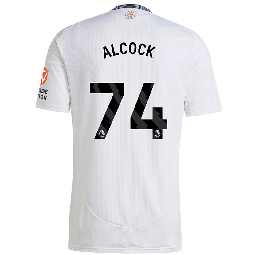 Danxen Män Todd Alcock #74 Vit Bortatröja Matchtröjor 2024/25 Tröjor T-Tröja